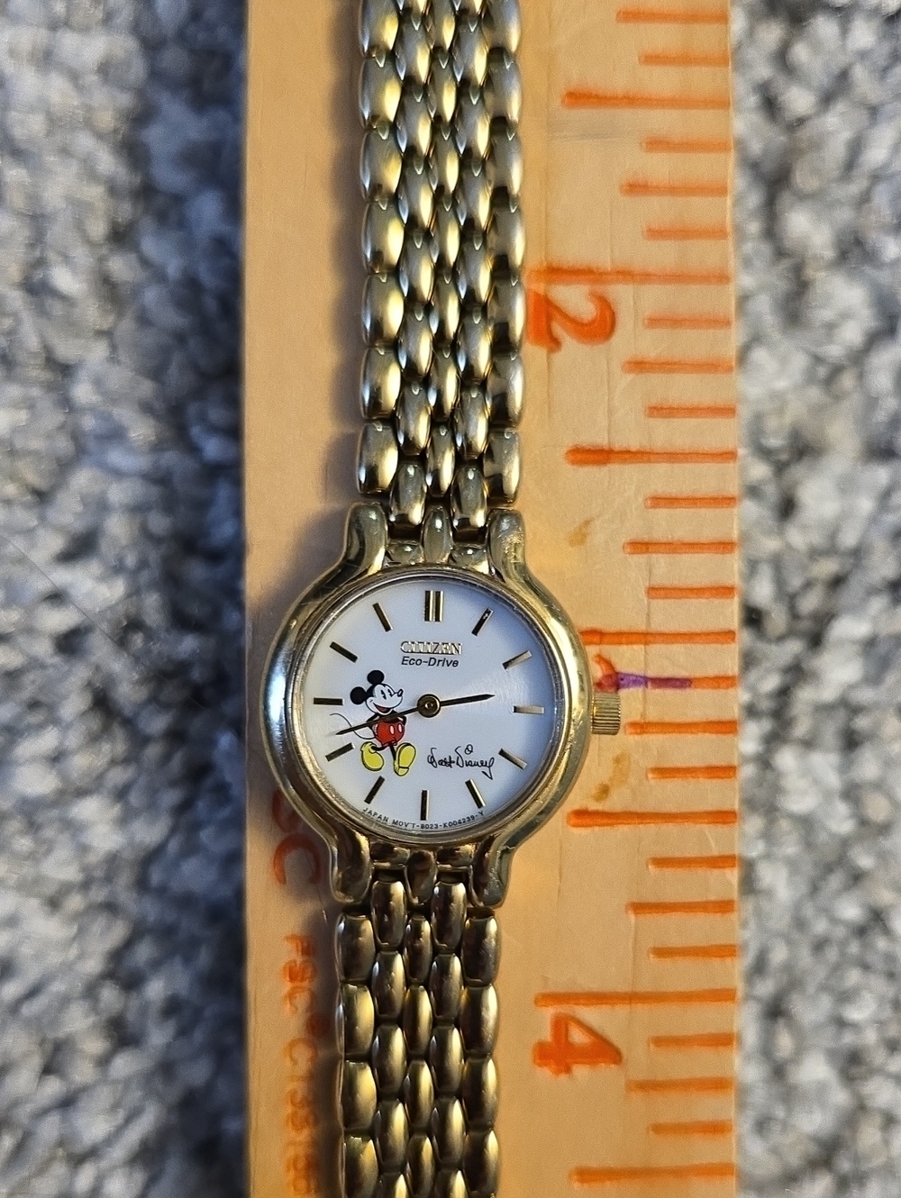 Citizen Gold Tone Mickey Mouse Eco-Drive Watch
